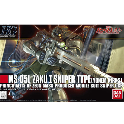 [HGUC]1/144 MS-05L ZAKU 1 SNIPER TYPE - 자쿠1 스나이퍼타입(욘므 커크스 모델)[137][4573102606648]